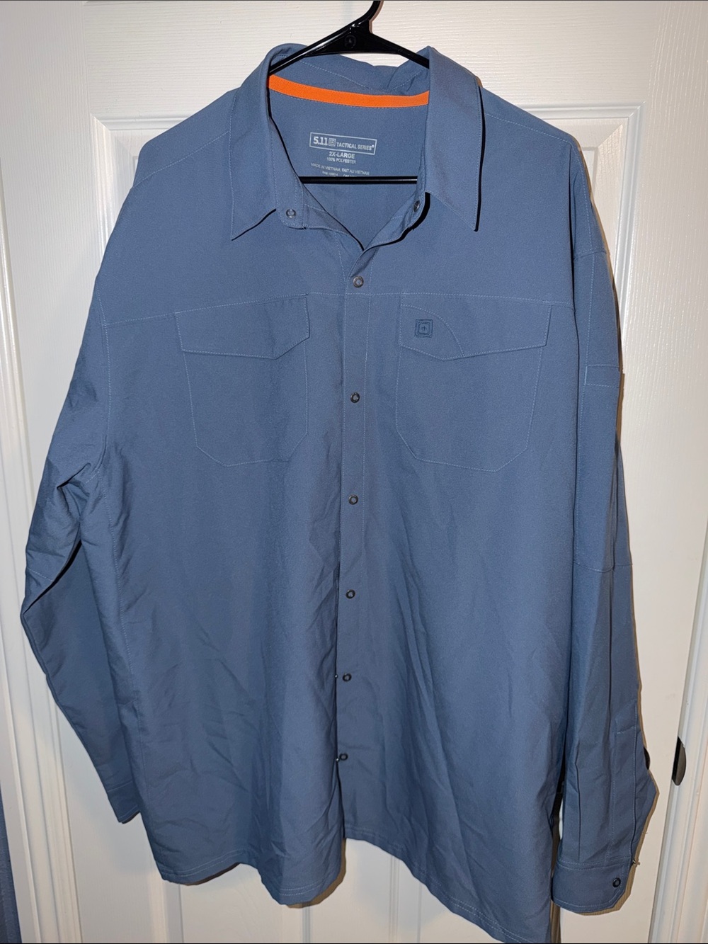 5.11 Tactical Men's Slate Blue Long-Sleeve Button Shirt